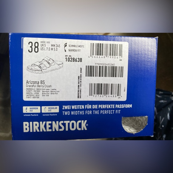 Birkenstock [7] Arizona BS Birko-Flor Graceful Berry Crush Sandals - Regular Fit - Picture 13 of 13